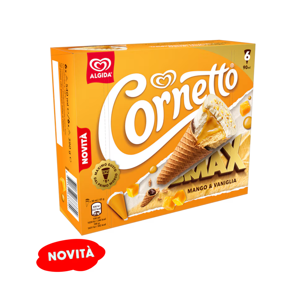68130 - CORNETTO MAX - MANGO & VANIGLIA 24pz