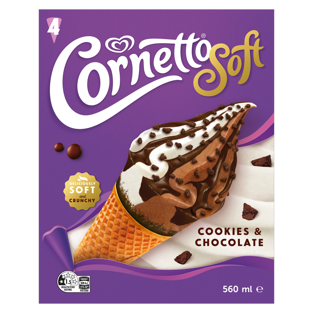 53699 - CORNETTO SOFT COOKIE & CHOCOLATE LIMITED EDITION 24pz