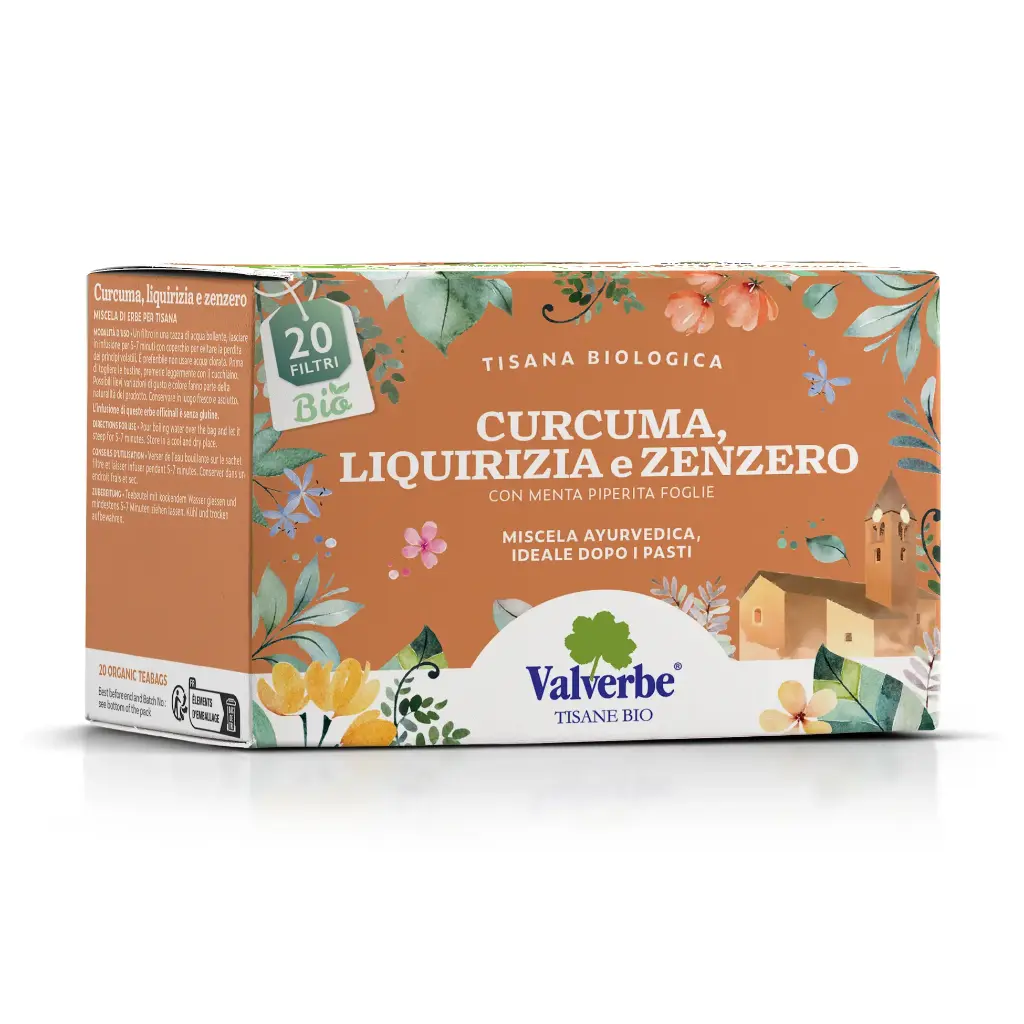 [TIS-0003] Curcuma Liquirizia e Zenzero Bio 20 FLT 30g.